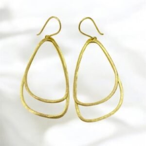 Silver Zirconia Earrings – Heart – 7x8 mm - Gold Plated and Rhodium Plated Silver